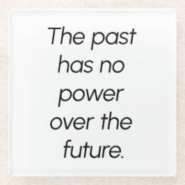 Der vergangene Untersetzer aus Glas