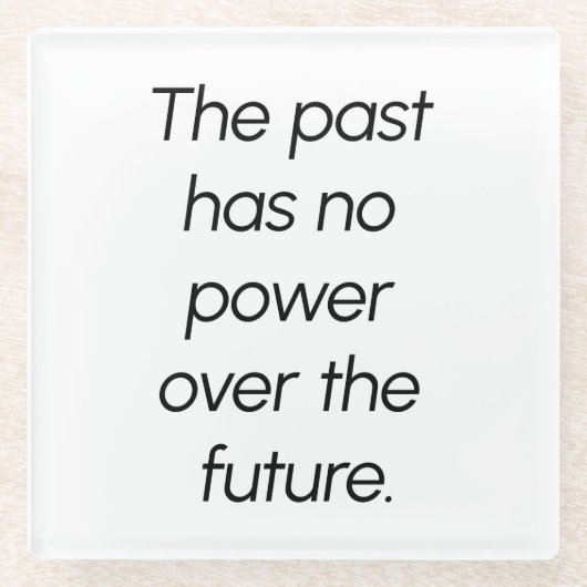 Der vergangene Untersetzer aus Glas (Vorderseite)