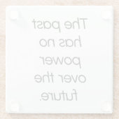 Der vergangene Untersetzer aus Glas (Rückseite)