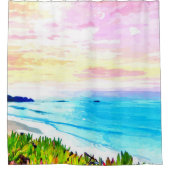 Der vergessene Strand Duschvorhang (Vorderseite)