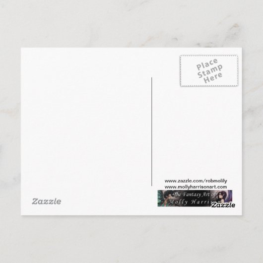 Der vergessene Weg Halloween Schwarze Katze und Kü Postkarte (Rückseite)