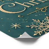 Der vergoldete Frost-Mandala Poster (Ecke)