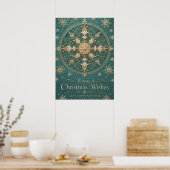 Der vergoldete Frost-Mandala Poster (Küche)