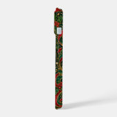 Der vergoldete Weihnachtskompass iPhone 15 Hülle (Linke Seite)
