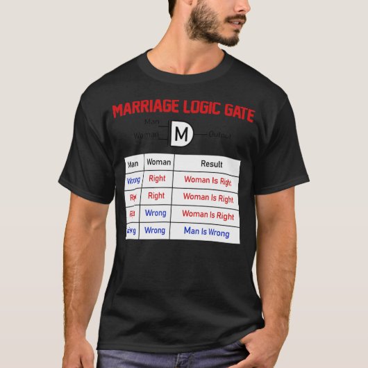 Der Verheiratete Ingenieur für die Ehe-Logik T-Shirt (Vorderseite)