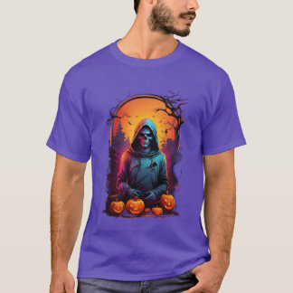 Der verhüllte Schnitter von Halloween lustig T-Shirt