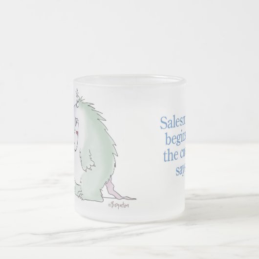 Der Verkauf beginnt, wenn der Kunde Nein sagt Mattglastasse (Mittel)