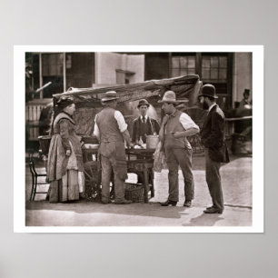 Der Verkäufer der Schalentiere, 'vom Straßen-Leben Poster