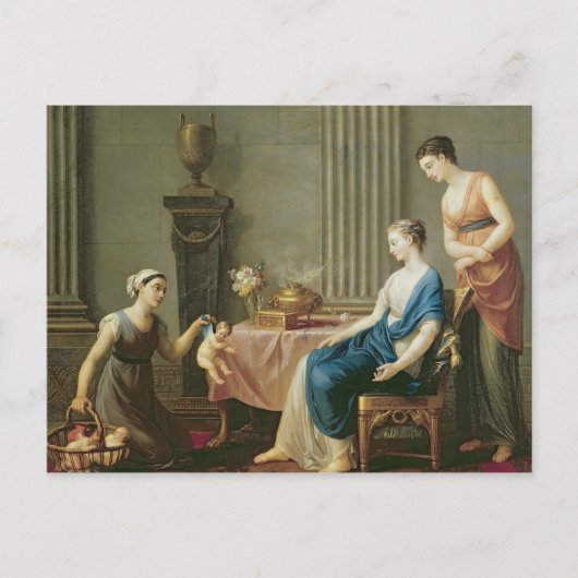 Der Verkäufer von Lieben, 1763 Postkarte (Vorderseite)