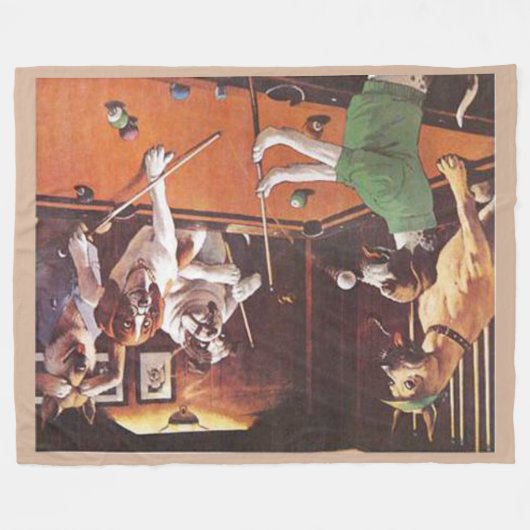 Der verkratzende Beagle Fleecedecke (Vorderseite (Horizontal))