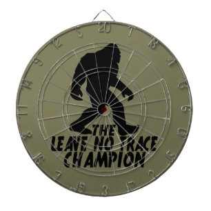 Der Verlass No Trace Champion Funny Bigfoot Dartscheibe
