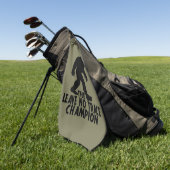 Der Verlass No Trace Champion Funny Bigfoot Golfhandtuch (Gras)