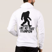 Der Verlass No Trace Champion Funny Bigfoot Hoodie (Rückseite)