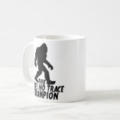 Der Verlass No Trace Champion Funny Bigfoot Kaffeetasse (Vorderseite Links)