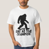 Der Verlass No Trace Champion Funny Bigfoot T-Shirt (Vorderseite)