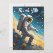 Der verlorene Astronaut Dankeskarte (Vorderseite)