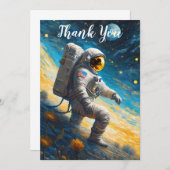 Der verlorene Astronaut Dankeskarte (Vorne/Hinten)