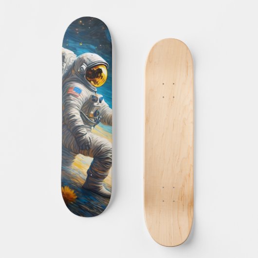 Der verlorene Astronaut Skateboard (Vorderseite)