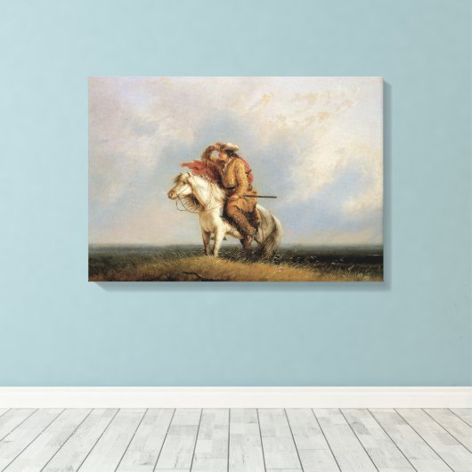 Der verlorene Greenhorn, verloren an der Prärie vo Leinwanddruck (Insitu (Holzboden))