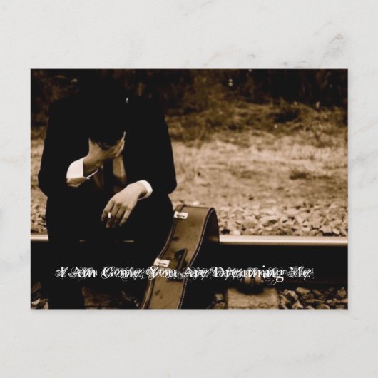 Der verlorene Musiker (Postkarte) Postkarte (Vorderseite)