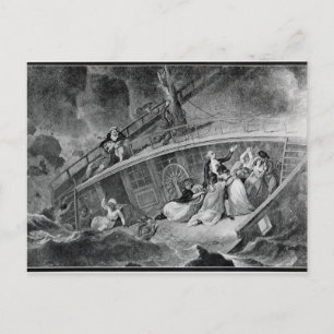Der Verlust des Ost-Indiamans Postkarte