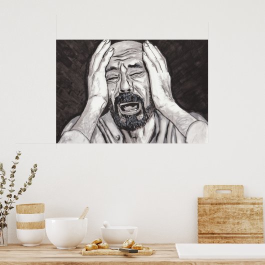 Der Verlust eines Angehörigen, Traurigkeit Poster (Küche)