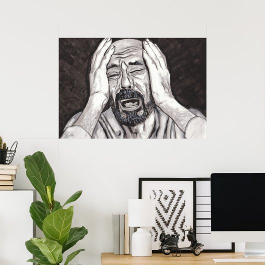 Der Verlust eines Angehörigen, Traurigkeit Poster (Heimbüro)