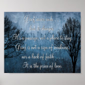 Der Verlust eines geliebten Posters Poster (Vorne)