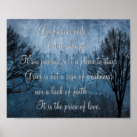 Der Verlust eines geliebten Posters Poster (Vorne)