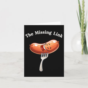 Der Vermisste Link Sausage Lächeln Grillen Party S Karte