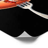 Der Vermisste Link Sausage Lächeln Grillen Party S Poster (Ecke)