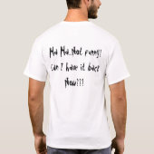 der vermisste T - Shirt Ver der Herz-Männer. 2 (Rückseite)