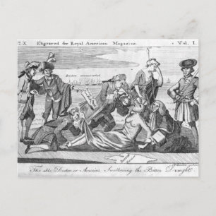 Der vermögende Arzt oder Amerika schluckt Postkarte