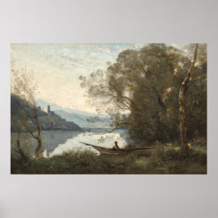 Der verpönte Boatman - Jean-Baptiste - Corot Fine  Poster