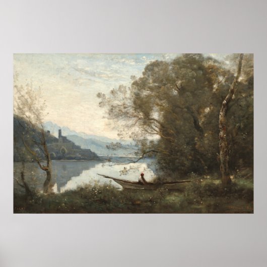 Der verpönte Boatman - Jean-Baptiste - Corot Fine Poster (Vorne)