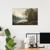 Der verpönte Boatman - Jean-Baptiste - Corot Fine  Poster (Heimbüro)