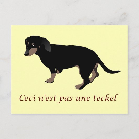 Der Verrat an Doggy-Bildern Postkarte (Vorderseite)