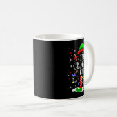 Der verrückte Elf Funny Xmas Elf Matching Family C Kaffeetasse (VorderseiteRechts)
