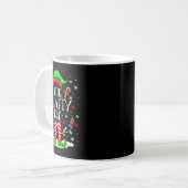 Der verrückte Elf Funny Xmas Elf Matching Family C Kaffeetasse (Vorderseite Links)