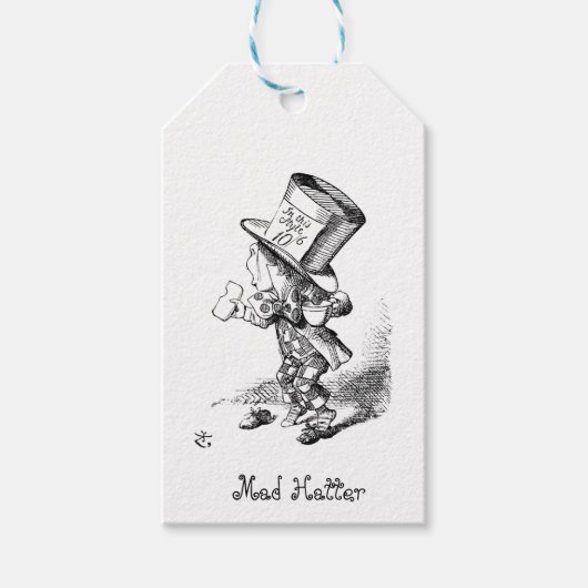 Der verrückte Hatter Geschenkanhänger (Vorderseite)