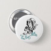 Der verrückte Hutmacher Button (Vorne & Hinten)