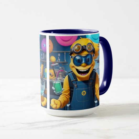 „Der verrückte Laborheld – Spaß im Reagenzglas!“ Tasse (VorderseiteRechts)