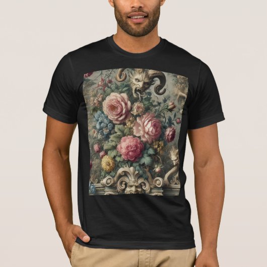 Der Verschlinger von Blüte und Knochen – Gotische T-Shirt (Vorderseite)
