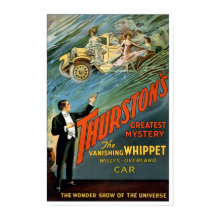 Der verschwindende Wagen, 1925. Vintage-Zauberer