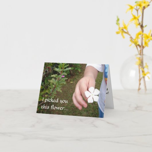 Der verspätete Tag der Mutter * Karte (Gelbe Blume)