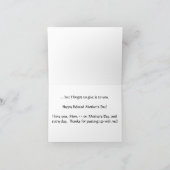 Der verspätete Tag der Mutter * Karte (Innenseite)