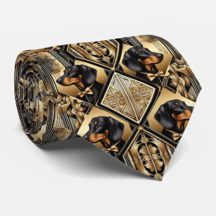 Der verspielt Hunde Liebhaber   Dachshund Papa Kra Krawatte