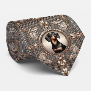 Der verspielt Hunde Liebhaber   Dachshund Papa Kra Krawatte