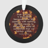 Der Verstand des Streits - Aikido-Friedenszitat Ornament (Vorderseite)
