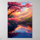 Der versteckte See, eingebettet in die majestätisc Poster (Vorne)